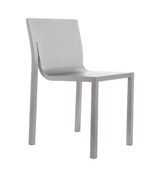 白背景に配置されたモダンチェア